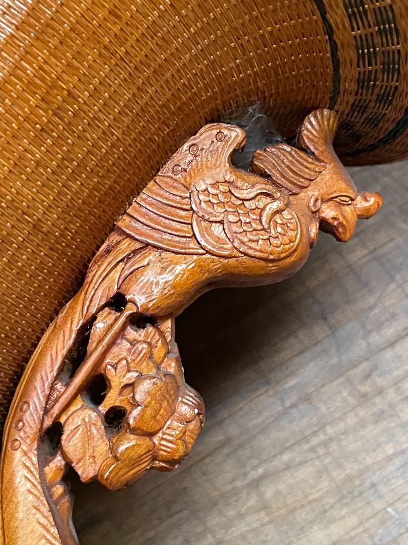 希少 1940's ヴィンテージ 上海伝統工芸 竹細工 編み込 大型 花瓶 花壺