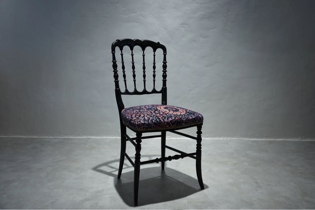 リバティ　フランス　アンティーク　チェア　ビンテージ　ナポレオンチェア　古木