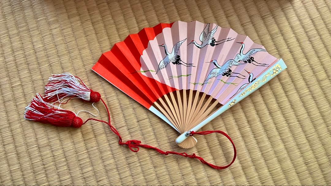 【大丸百貨店 高級】七五三 はこせこ 草履 扇子 髪飾り バッグ 帯締め