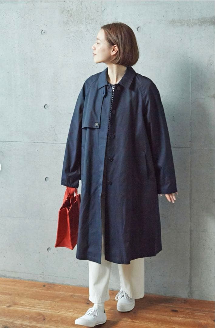 【新品】PAR ICI 交織ツイルステンカラーコート