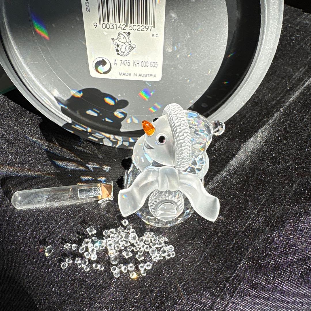 スワロフスキー　クリスタル　スノーマン　フィギュア