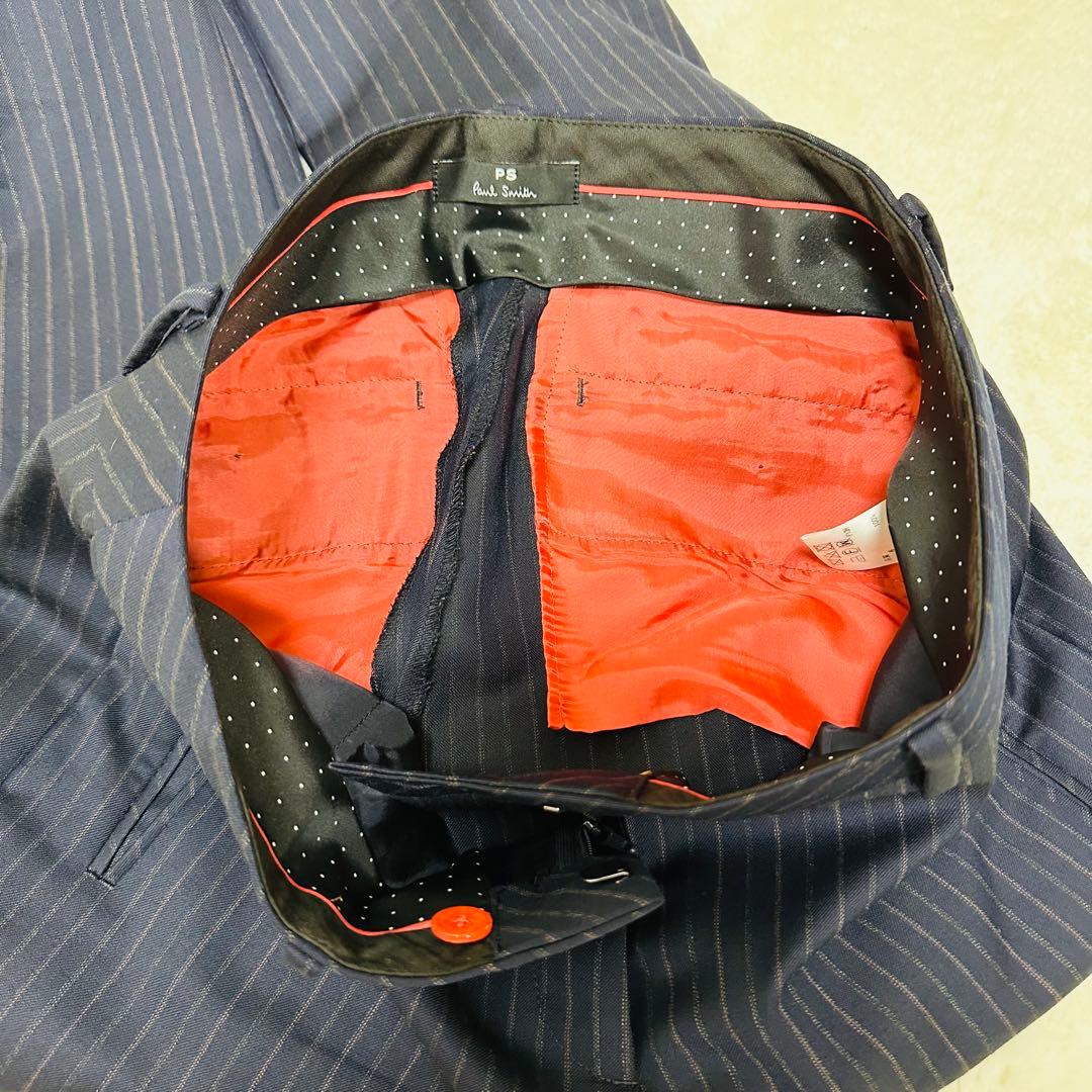 現行　Paul Smith ストライプ パンツスーツ上下　派手柄　ドット　水玉