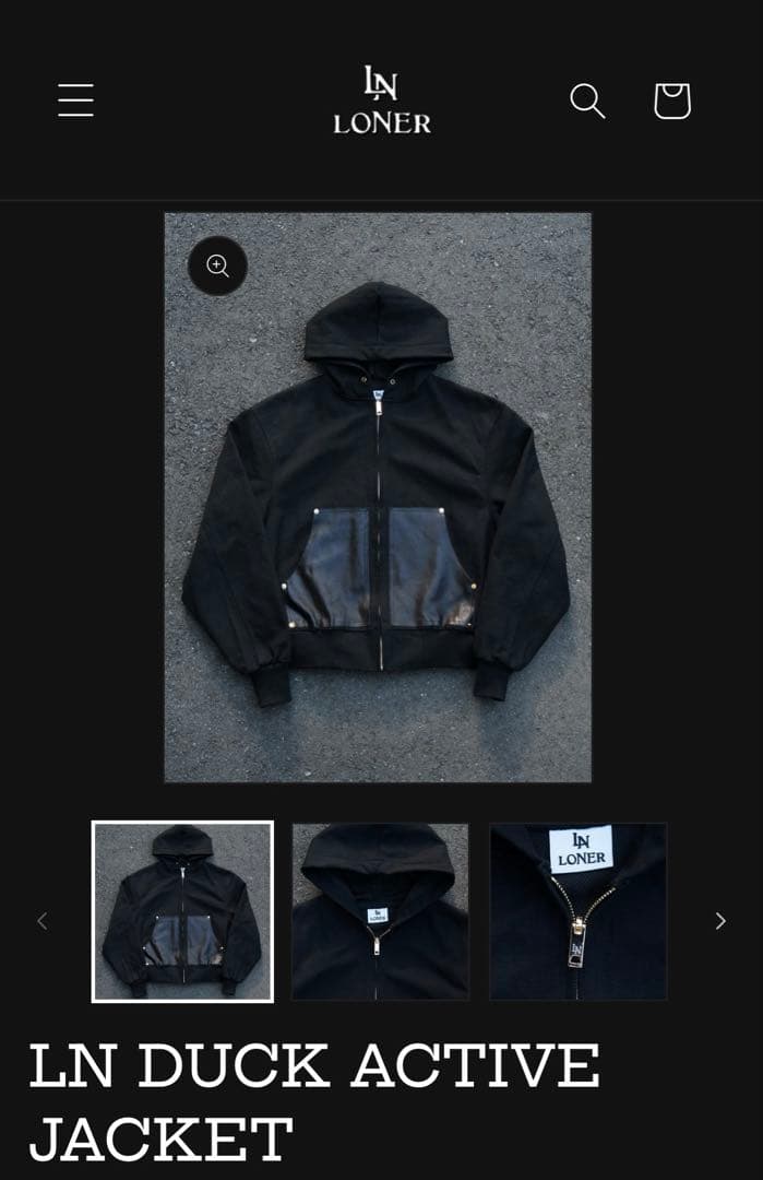 ジャケット・アウター LONER LN DUCK ACTIVE JACKET