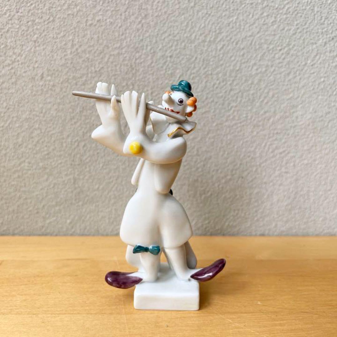 マイセン　陶器　手びねり人形　フィギュリン　笛吹　ピエロ　ペーター　シュトラング