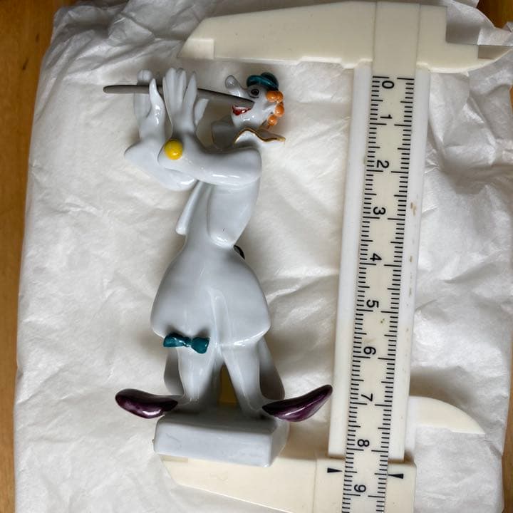 マイセン　陶器　手びねり人形　フィギュリン　笛吹　ピエロ　ペーター　シュトラング