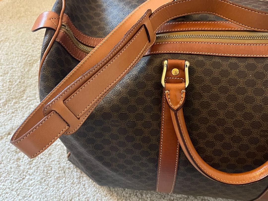 CELINE ボストンバック　マカダム柄　旅行用