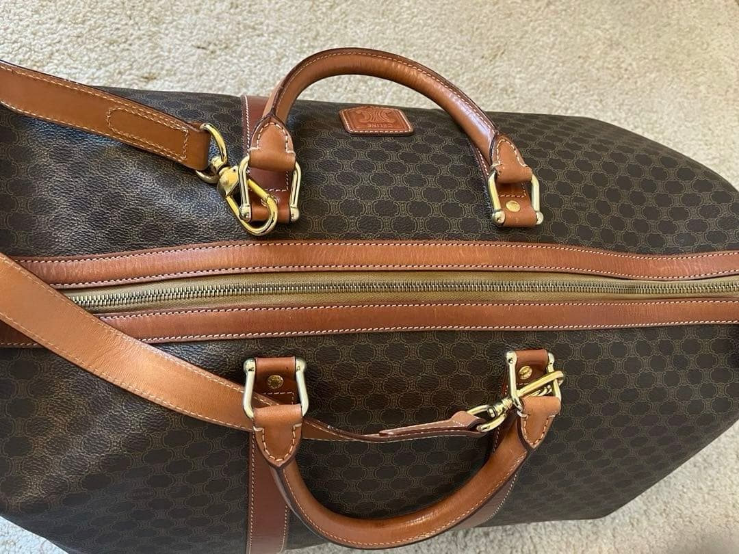 CELINE ボストンバック　マカダム柄　旅行用