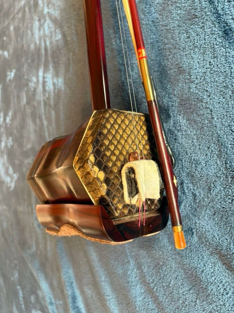 二胡　ハードケース　換えの弓毛付き