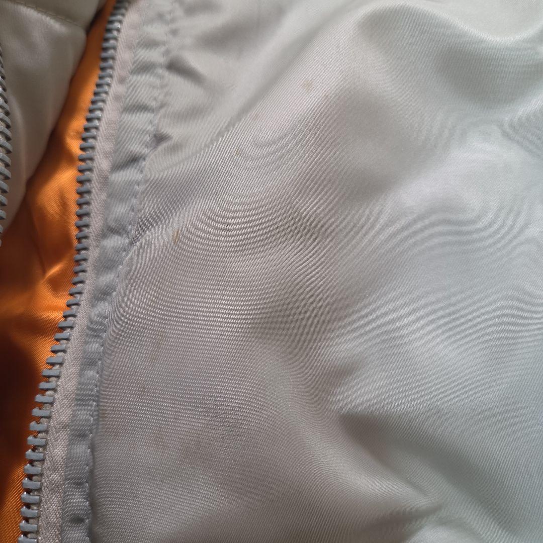 AVIREX MA-1 USA製 レザー ロゴ Lサイズ