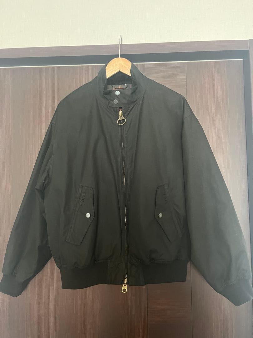 Barbour×Baracuta wax jacket black