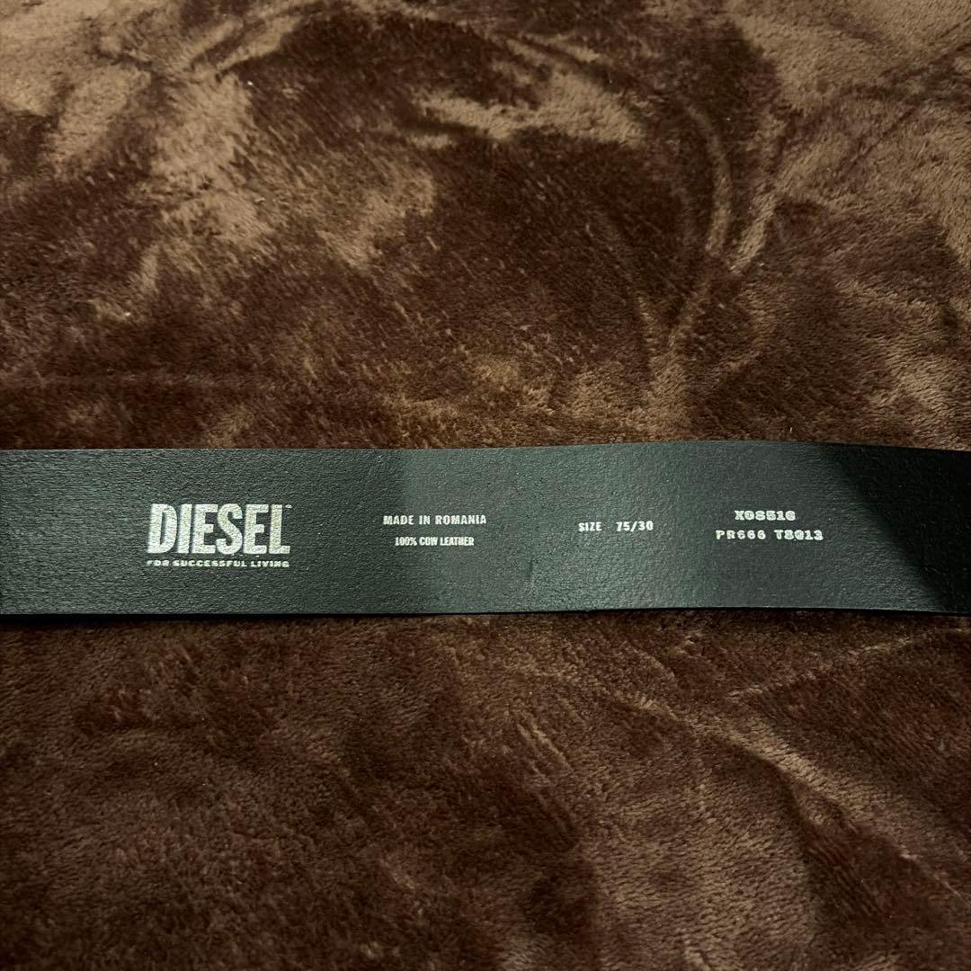 ※専用商品です。DIESEL ブラックレザーベルト タグ付き
