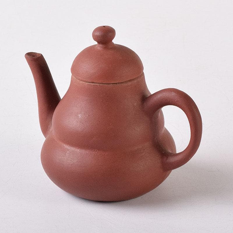 中国　紫砂　朱泥　小さな急須　茶壷　在銘　C　R7935