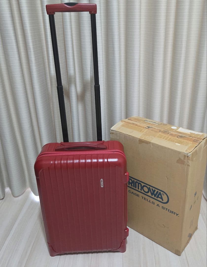 【美品】RIMOWA リモワ　サルサ　レッド　赤　TSA 35L 機内持ち込み可