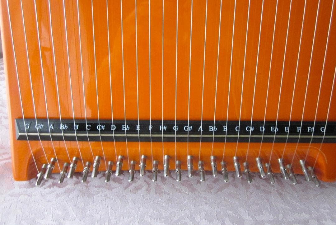 ドイツ製手工弦楽器　ヘルマンハープ25弦Mタイプ　専用保護バック付き