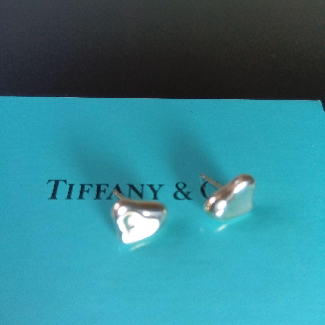☆美品☆ティファニー☆フルハ―ト　シルバーピアス925
