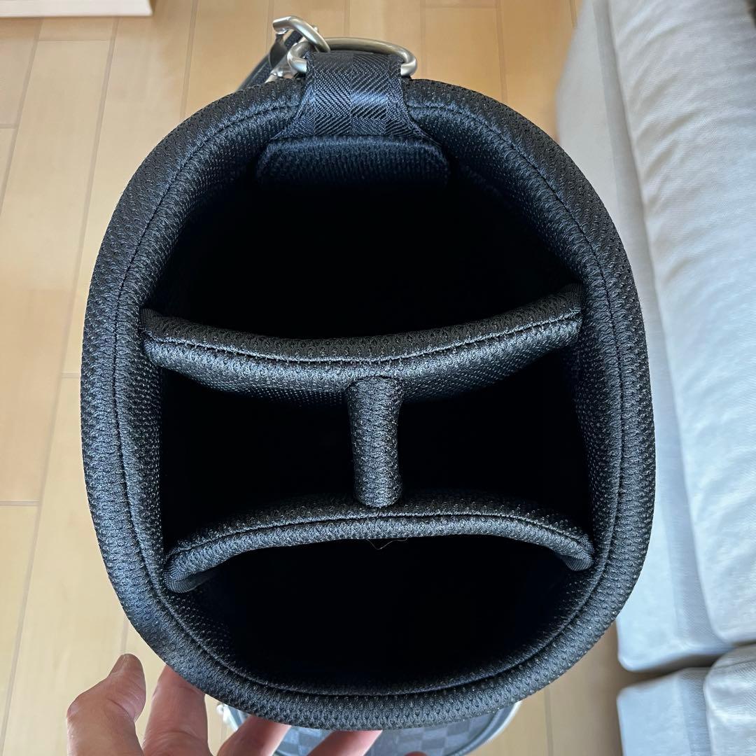 専用　極美品XXIOゼクシオ 軽量キャディバッグ　ブラックチェック　ペットボトル