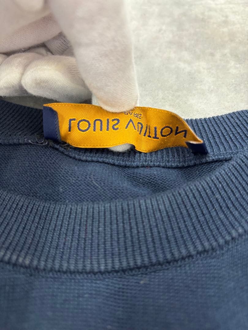 【訳アリ品】Louis Vuitton ハートロゴ Tシャツ ネイビー