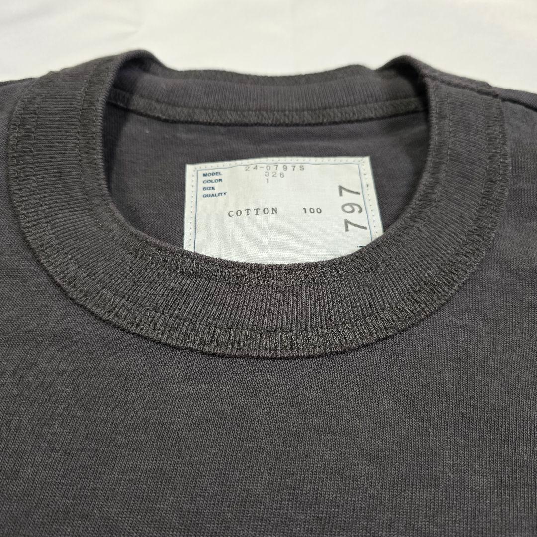 【新品】sacai サカイ 2024SS バックプリント チャコールグレー 1