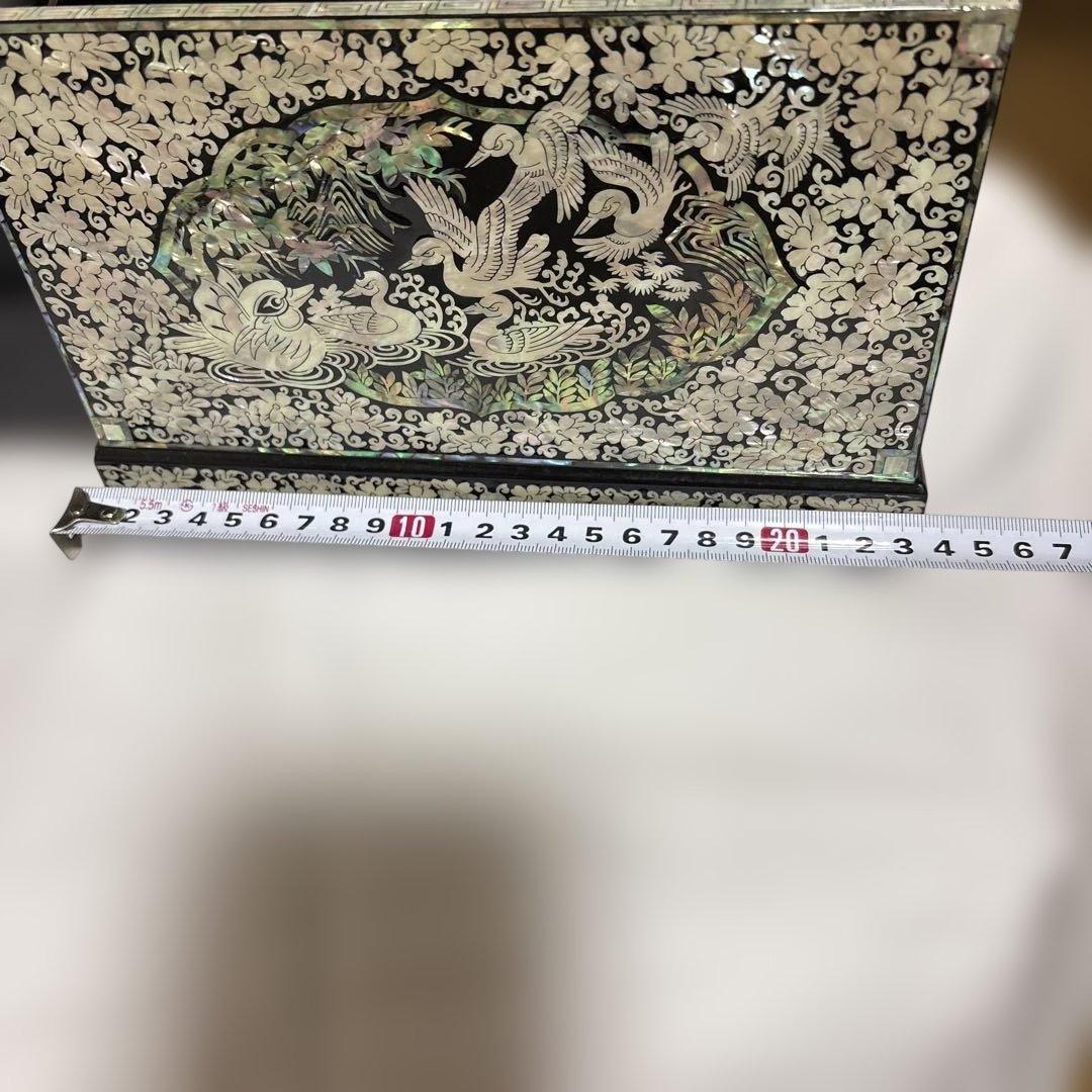 韓国　螺鈿ジュエリーボックス.ケース　鏡台　宝石箱　螺鈿細工　韓国伝統工芸品