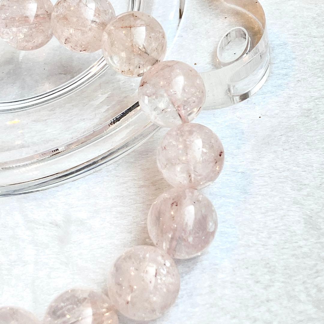 佳*様 人気♡ピンクアゼツライト 大玉ブレスレット 虹あり！