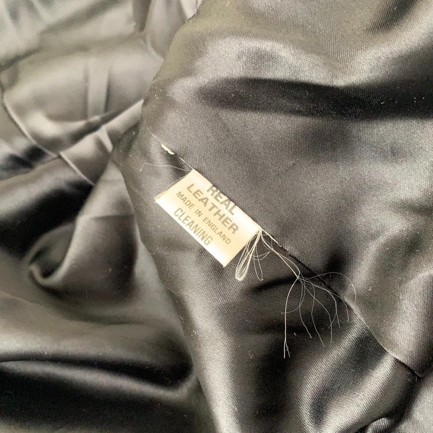 【英国製/riri】80-90s ヴィンテージ レザージャケット 訳あり L相当