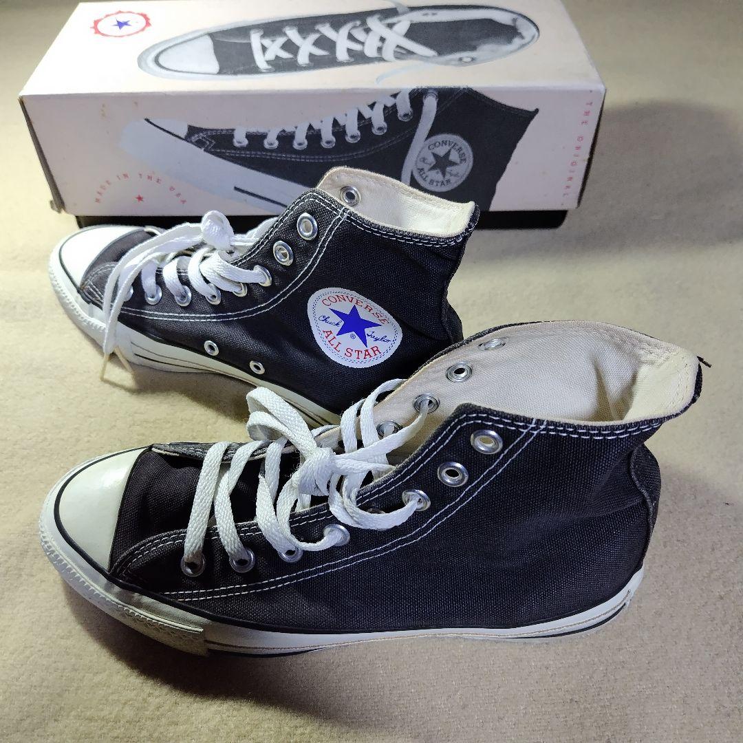 90s USA製 Converse All Star Hi Black 25cm