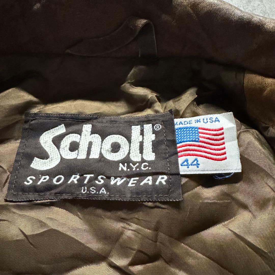 vintage Schott 3L A-2 フライトジャケット 短丈　USA製