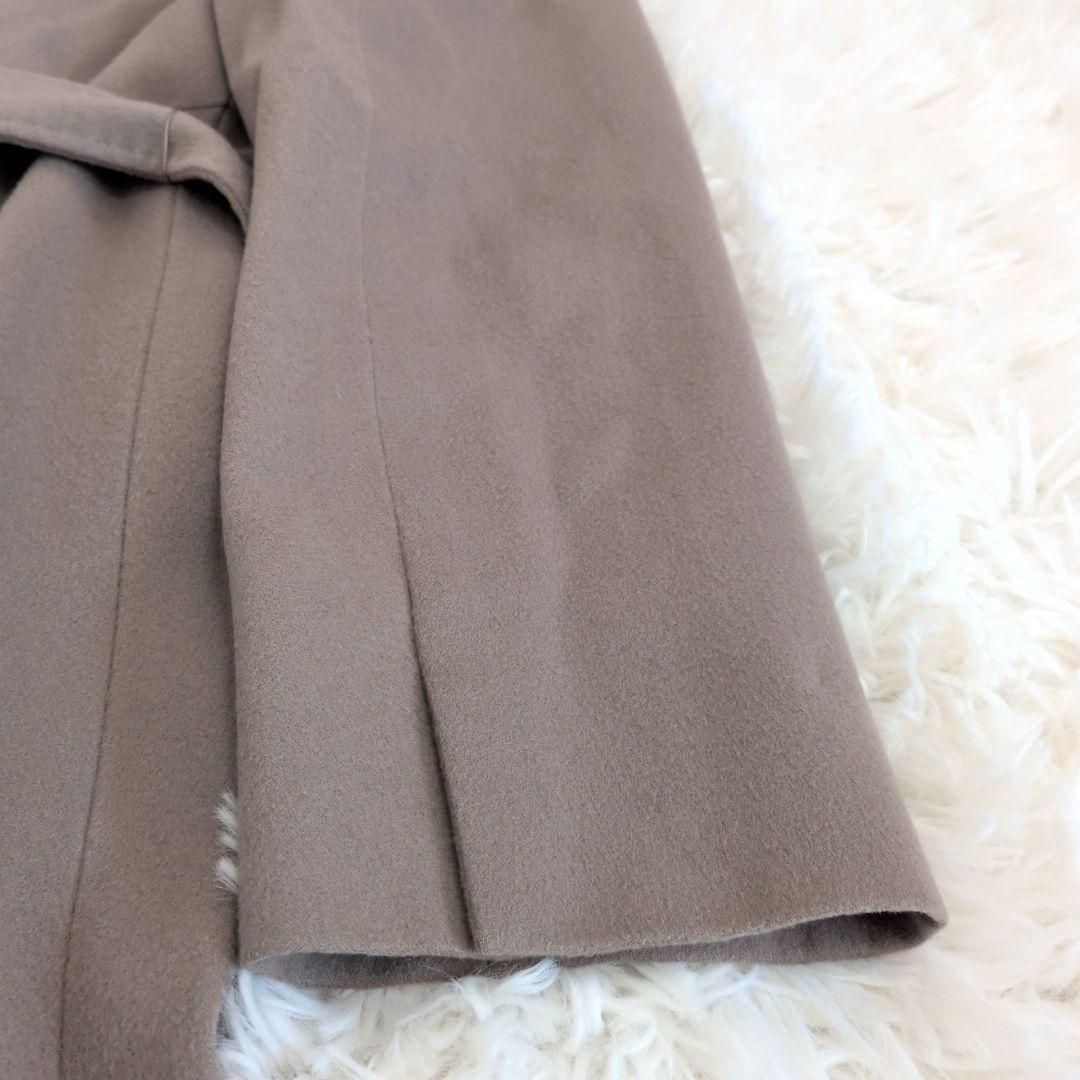 【23区】 ロングコート ウール グレージュ ロロピアーナ 大きいサイズ 46