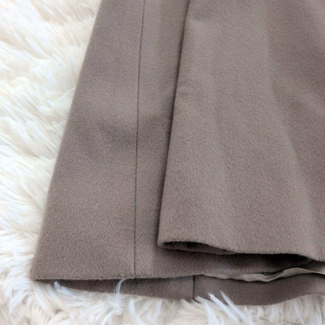 【23区】 ロングコート ウール グレージュ ロロピアーナ 大きいサイズ 46