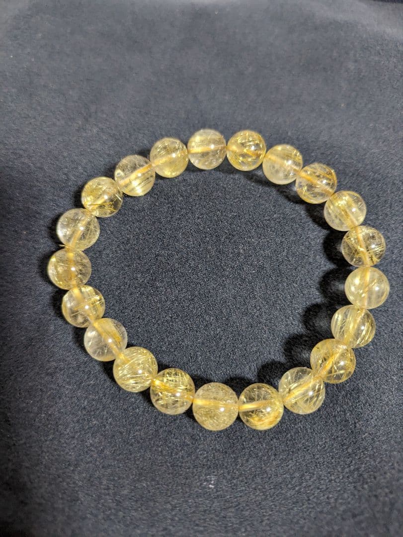 ルチルクォーツ　天然石ブレスレット　専門店にて購入！