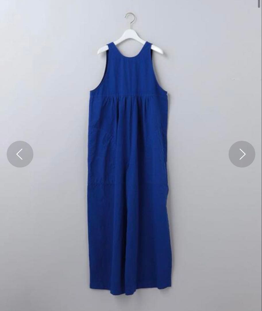 6(ROKU) COTTON GATHER オールインワン