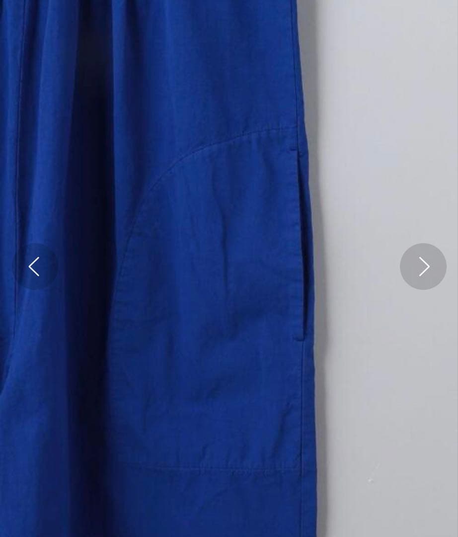 6(ROKU) COTTON GATHER オールインワン