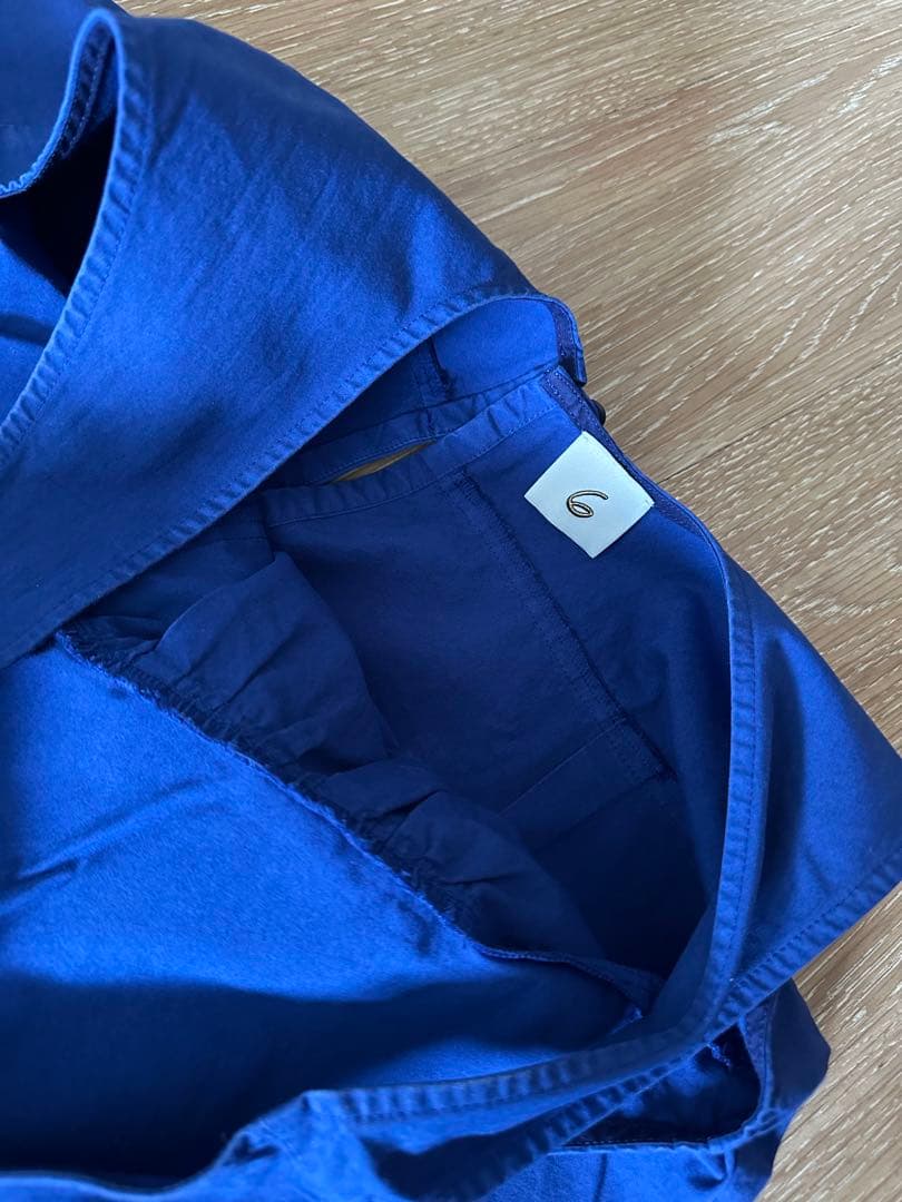 6(ROKU) COTTON GATHER オールインワン