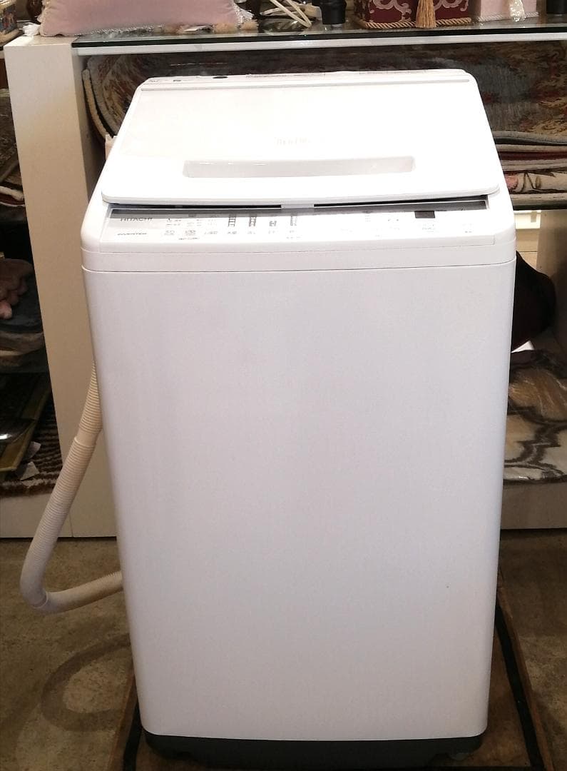 【極美品】 洗濯機 日立 BW-V70F 2021年 ガラストップ 7kg