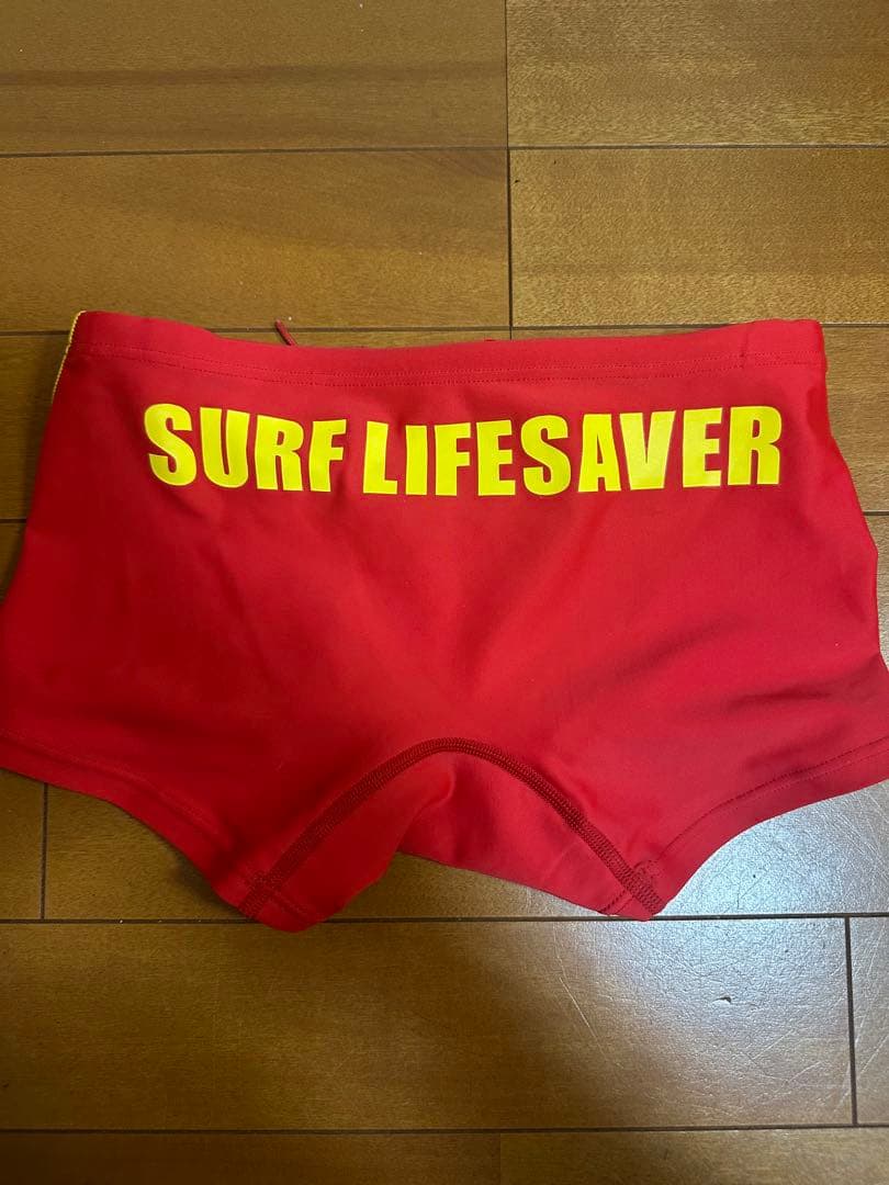 Speedo 赤 ライフセーバー 競泳水着