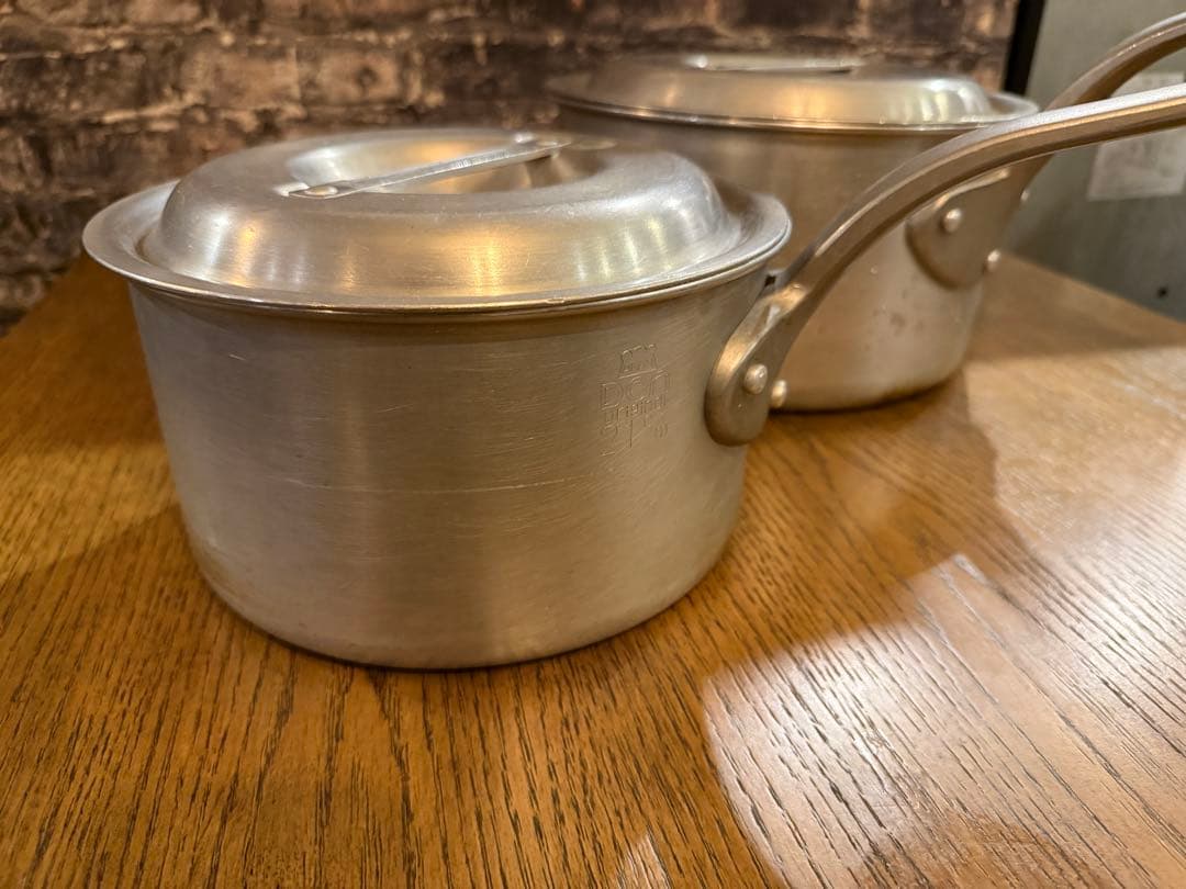 【中古美品】アルミ鍋2点セット23〜26cm 飲食店 レストラン 本格的料理
