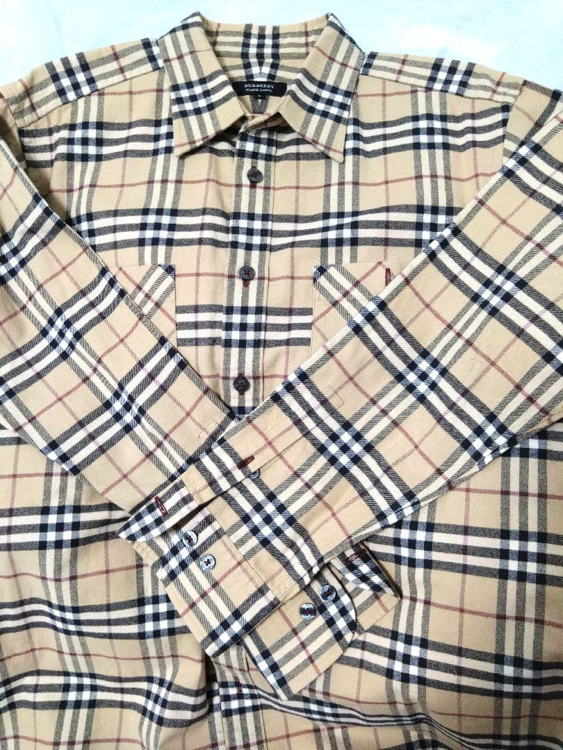 BURBERRY バーバリー BLACK LABEL チェック柄シャツ サイズ3