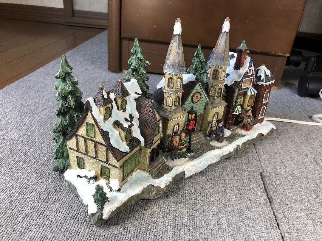 クリスマスヴィレッジ ジオラマ 電飾付