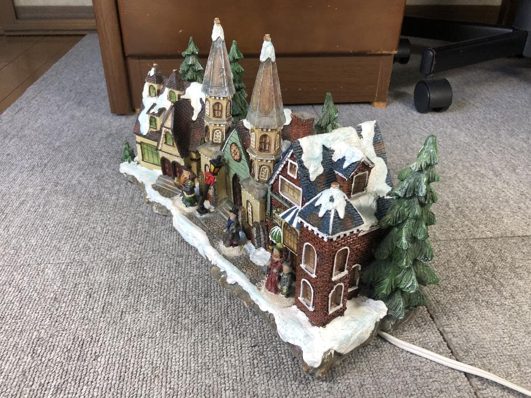 クリスマスヴィレッジ ジオラマ 電飾付