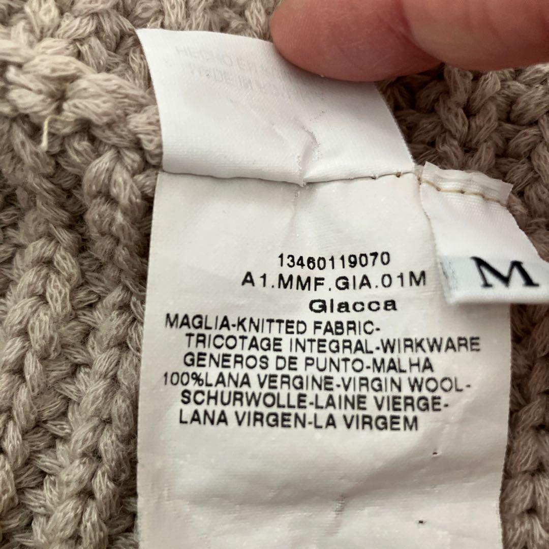 MaxMara 半袖ニット 編み地デザイン