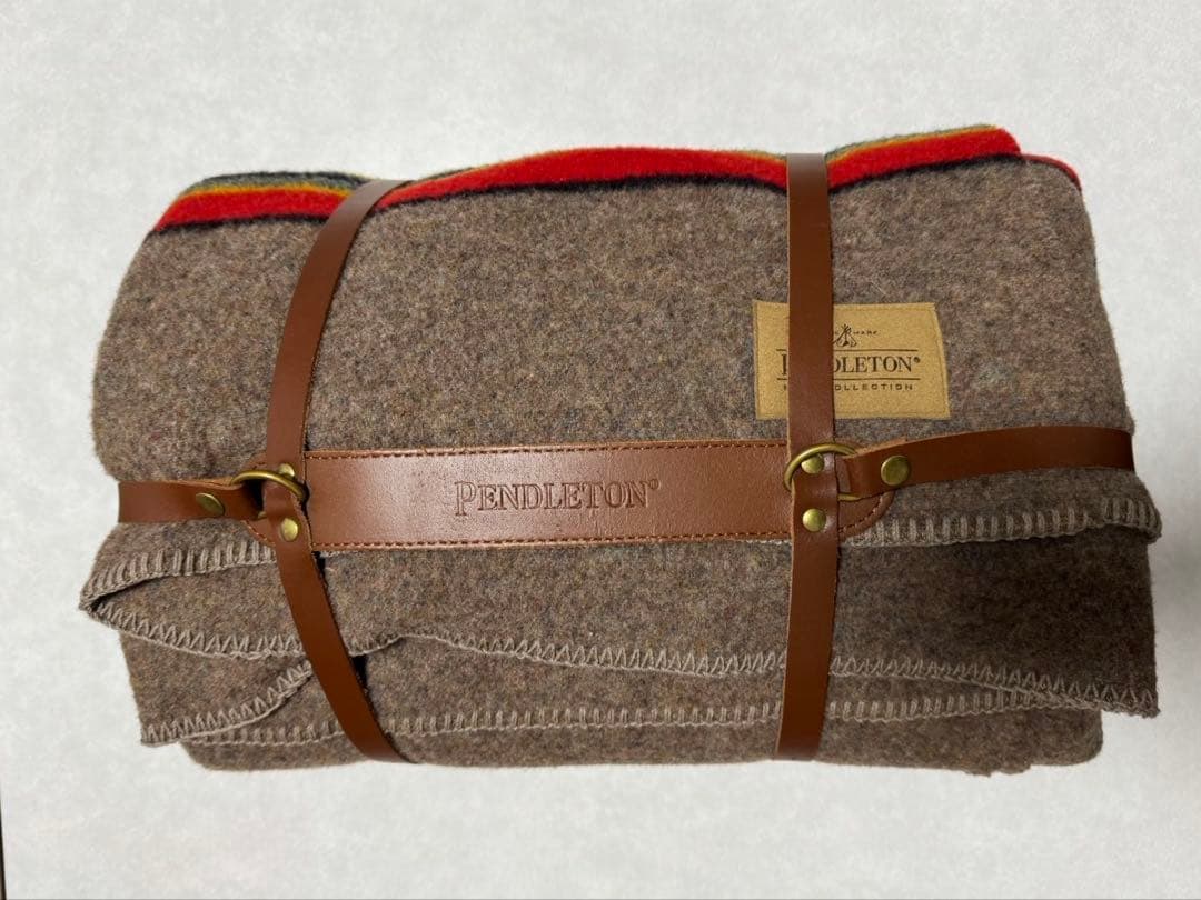 Pendleton ウールブランケット レザー付き