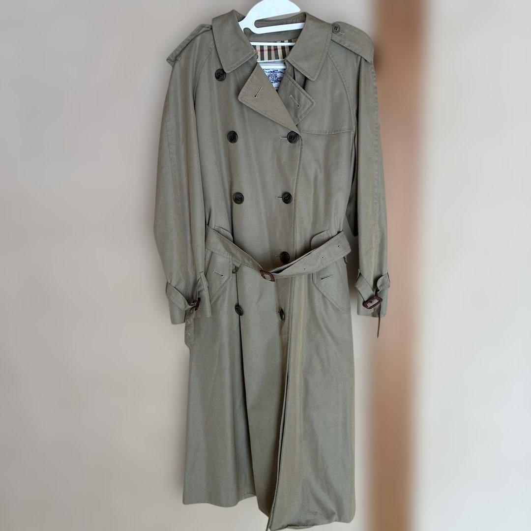 バーバリー　Burberry トレンチコート　レディース　ビンテージ　昭和レトロ