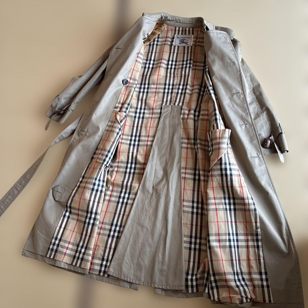 バーバリー　Burberry トレンチコート　レディース　ビンテージ　昭和レトロ