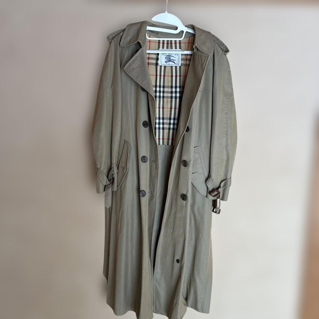 バーバリー　Burberry トレンチコート　レディース　ビンテージ　昭和レトロ