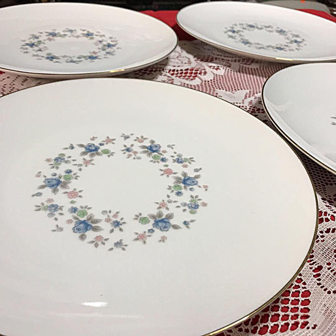 未使用　ノリタケ　日本陶器会社　1950年代　ノリタケ　フラワープレート4枚