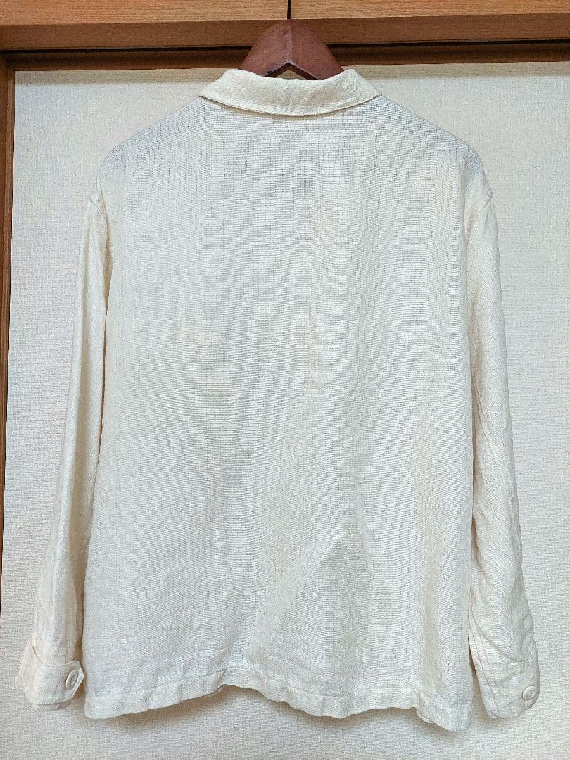 FRAMeWORK　ワーカーズブルゾン　アイボリー　インド製リネン100%　F