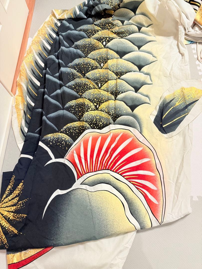 鯉のぼり 5m こどもの日 金箔 セット 庭 巨大 特大 東洋紡 錦鯉