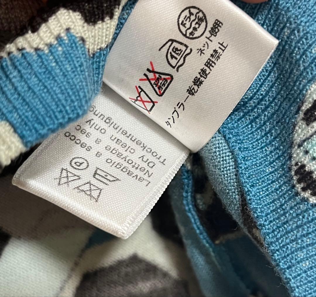 LEONARD Paris レオナール パリ 五分袖ニットトップス デパート購入