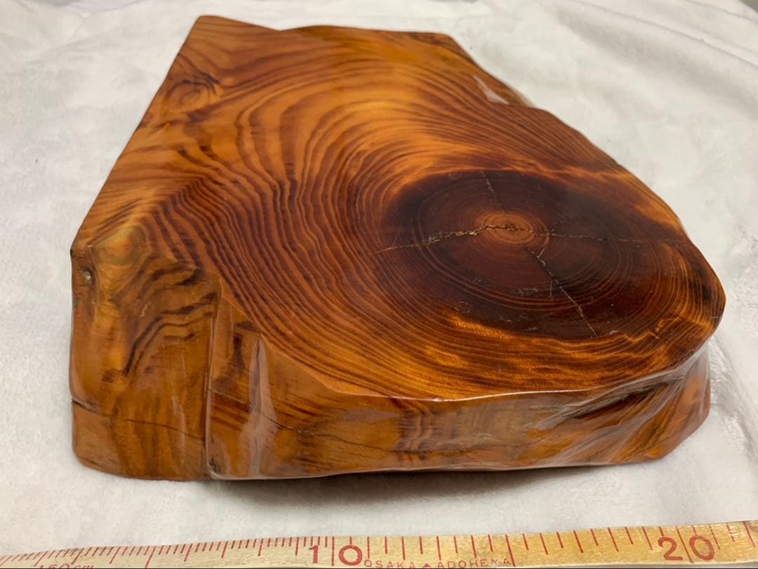 天然銘木 花台 盆栽台 無垢材 一枚板 瘤木 約2kg 置物台 インテリア