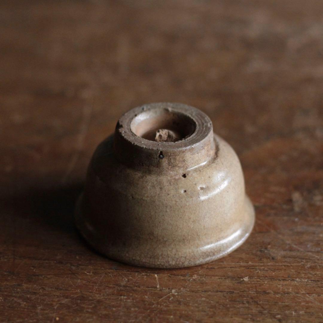 味のよい 灰釉 盃 ぐい呑み 酒器 古美術 古道具 アンティーク
